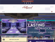 Tablet Screenshot of hollywoodbanquethall.com